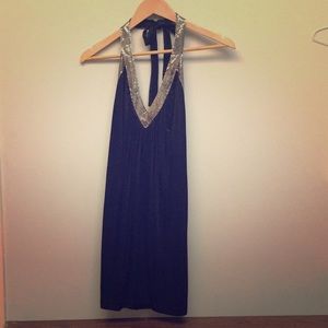 BCBG black and silver mini